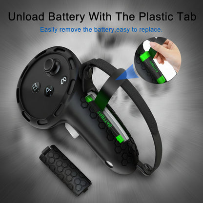 ALL-in-1 soft Silicone Controller Case for Meta Quest 3 /3S Headset Grip Protector with Battery cover For Quest 3/3S Accessories