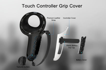 ALL-in-1 soft Silicone Controller Case for Meta Quest 3 /3S Headset Grip Protector with Battery cover For Quest 3/3S Accessories