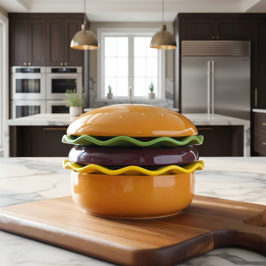 Unbreakable Burger Plate Set